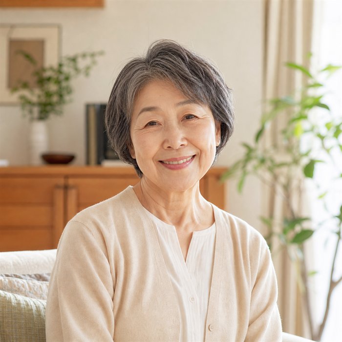シニア世帯の70代女性のお客様